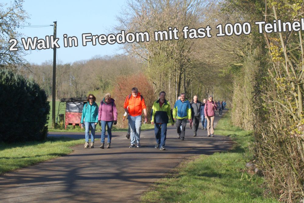 2 Walk in Freedom mit fast 1000 Teilnehmenden