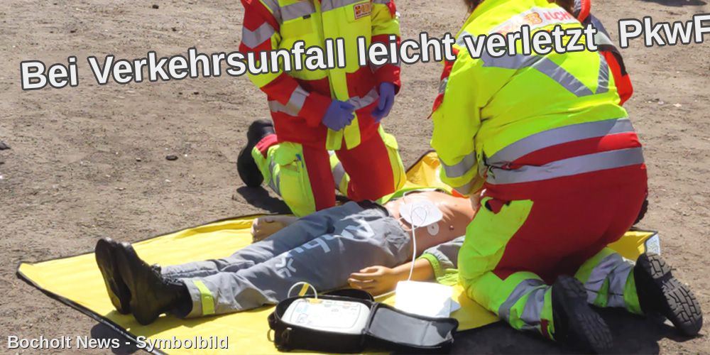 Bei Verkehrsunfall leicht verletzt  PkwFahrer alkoholisiert