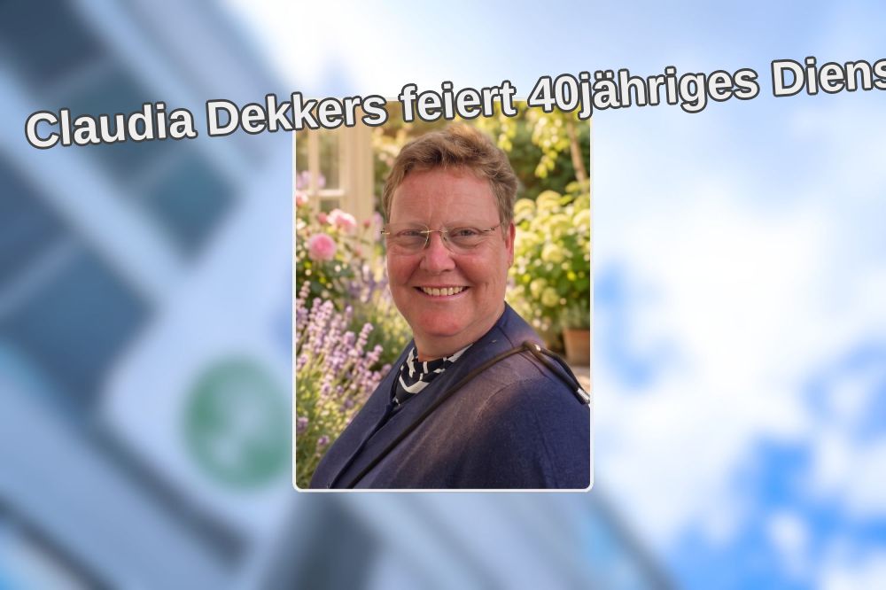 Claudia Dekkers feiert 40jähriges Dienstjubiläum