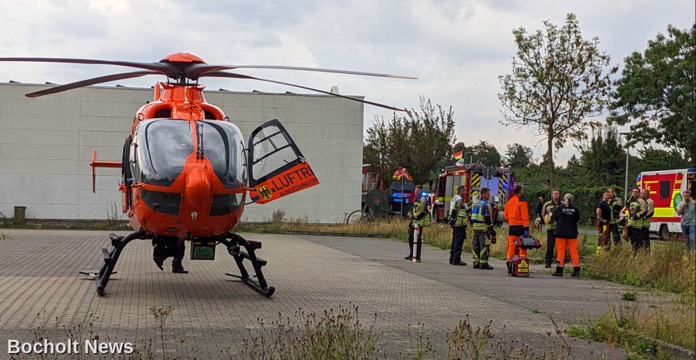 Erneut Rettungshubschrauber in Bocholt im Einsatz – Medizinischer Notfall im Kleingarten