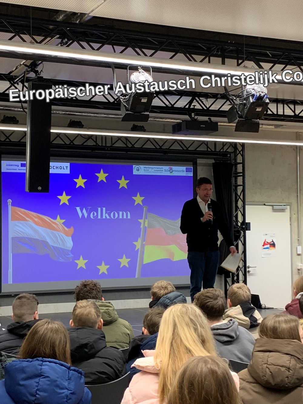 Europäischer Austausch Christelijk College Schaersvoorde trifft Mariengymnasium