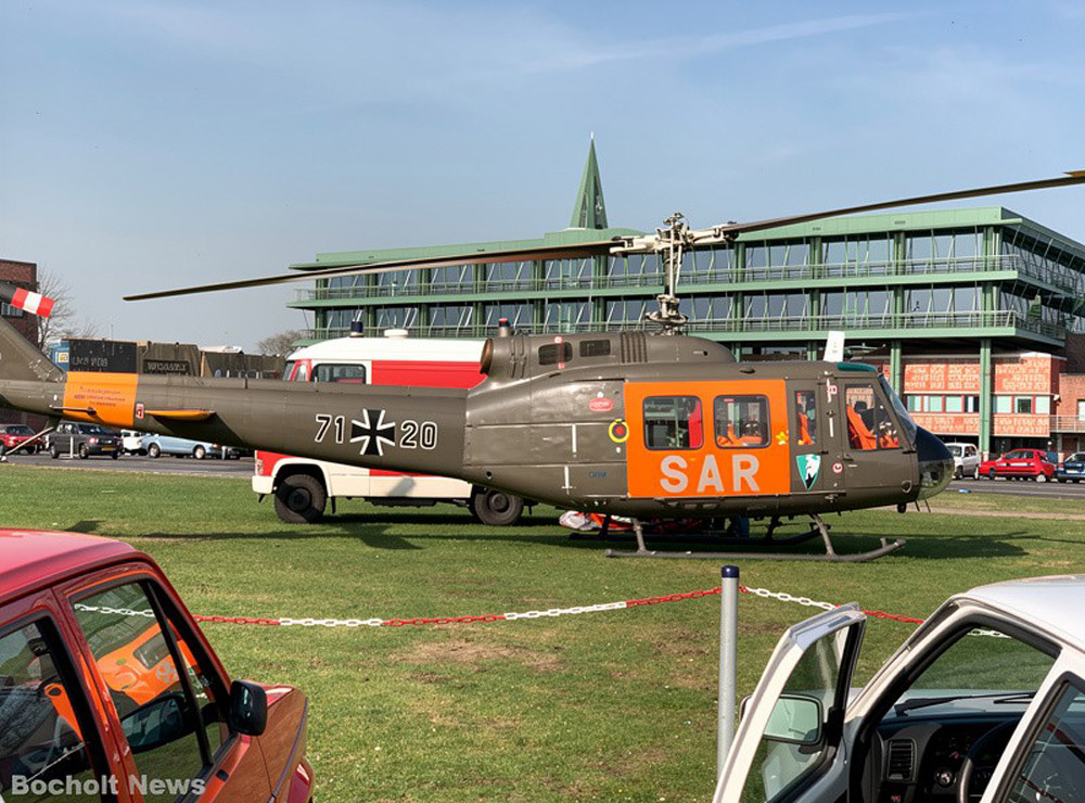 DER BERLINER PLATZ DIENTE DAMALS ALS HUBSCHRAUBERLANDEPLATZ FUER NOTFAELLE