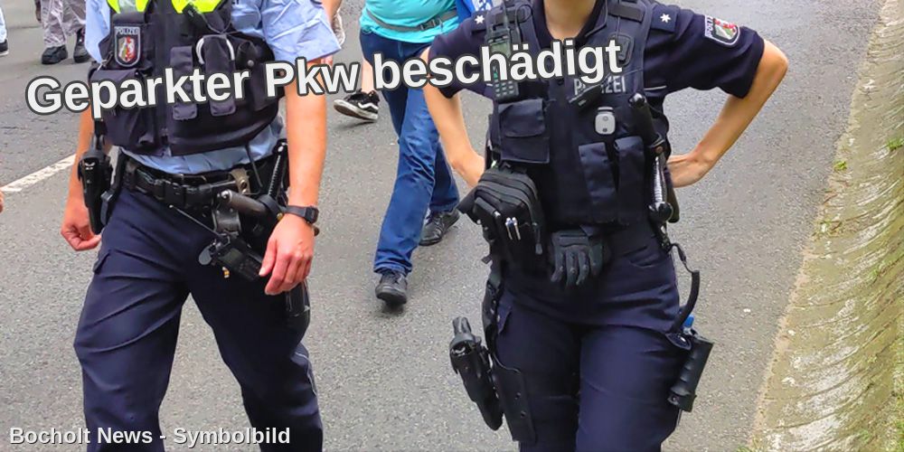 Geparkter Pkw beschädigt
