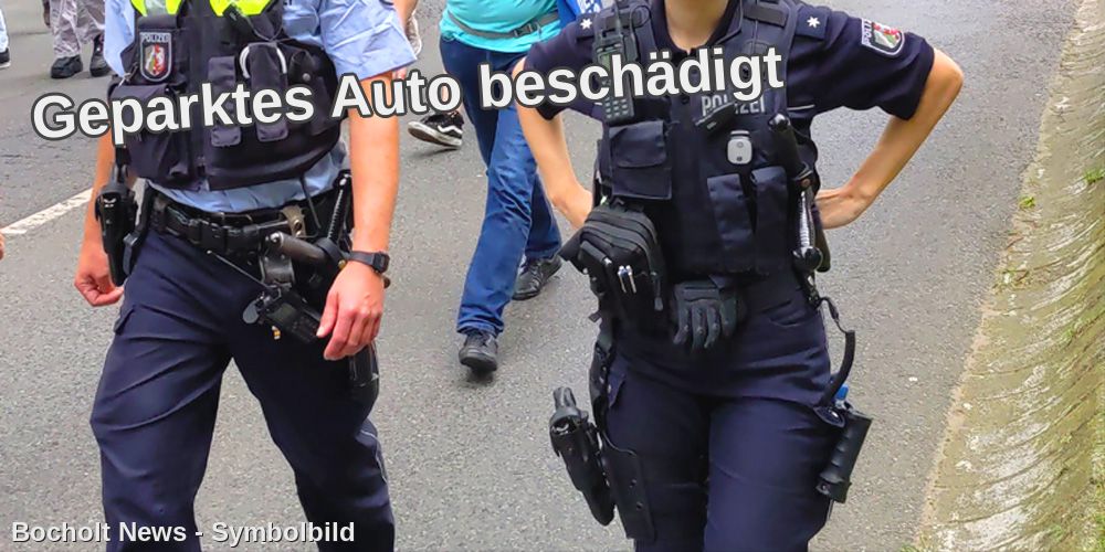 Geparktes Auto beschädigt