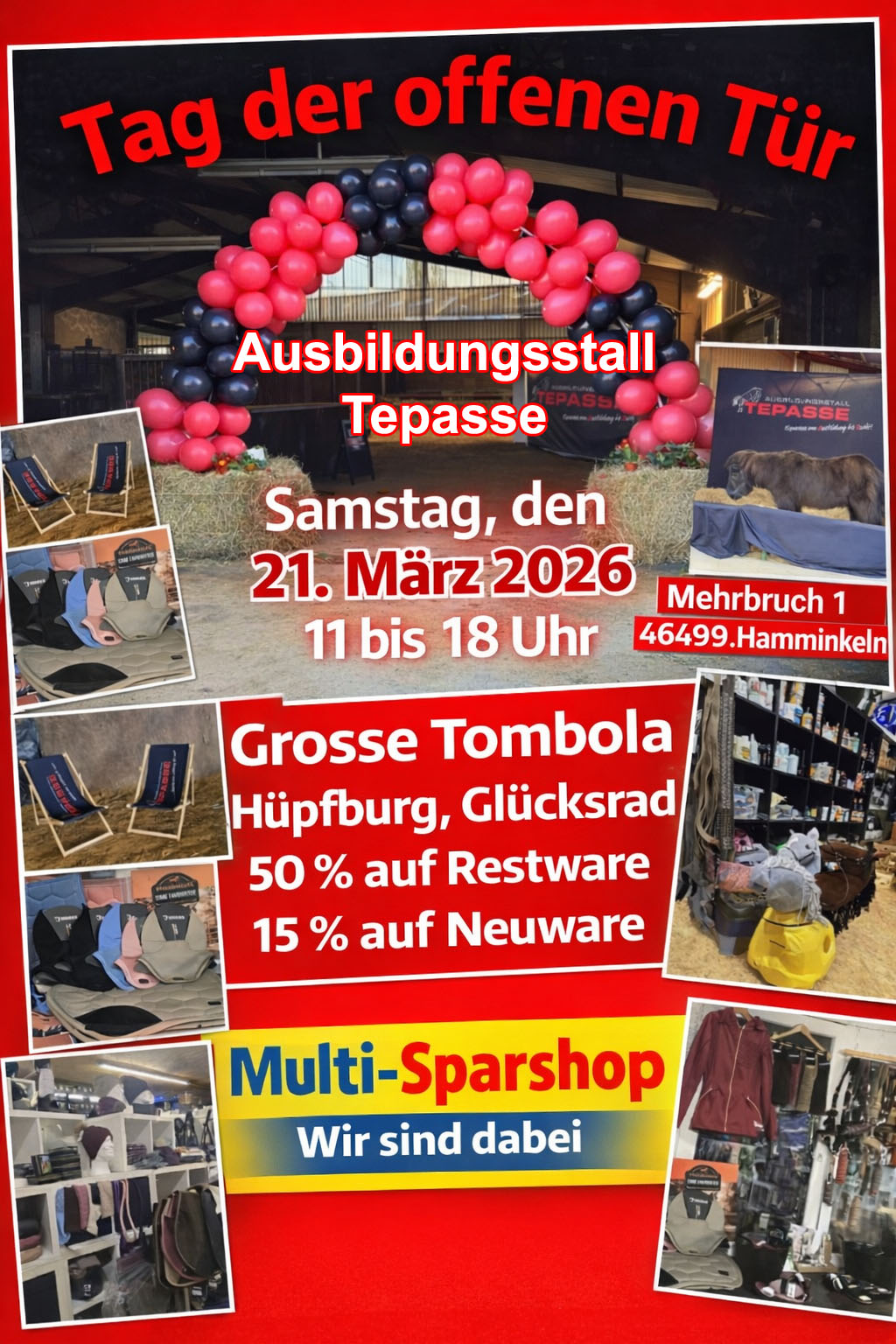 AUSBILDUNGSSTALL TEPASSE IN HAMMINKELN LAEDT ZUM TAG DER OFFENEN TUER EIN