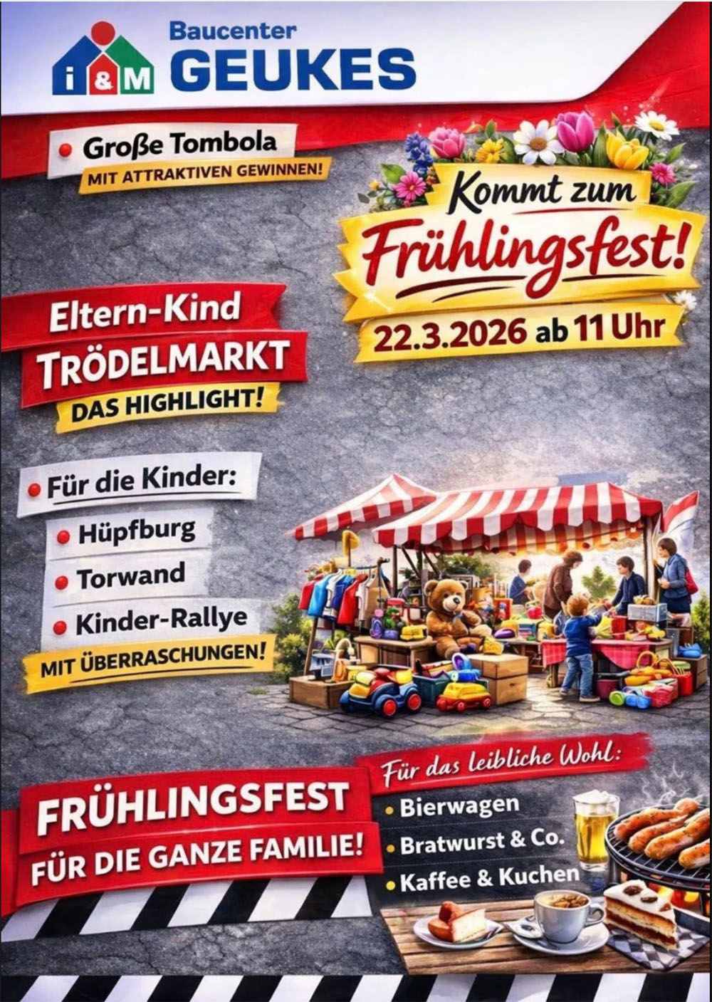 KOMMT ZUM FRUEHLINGSFEST 2026 INS BAUCENTER GEUKES