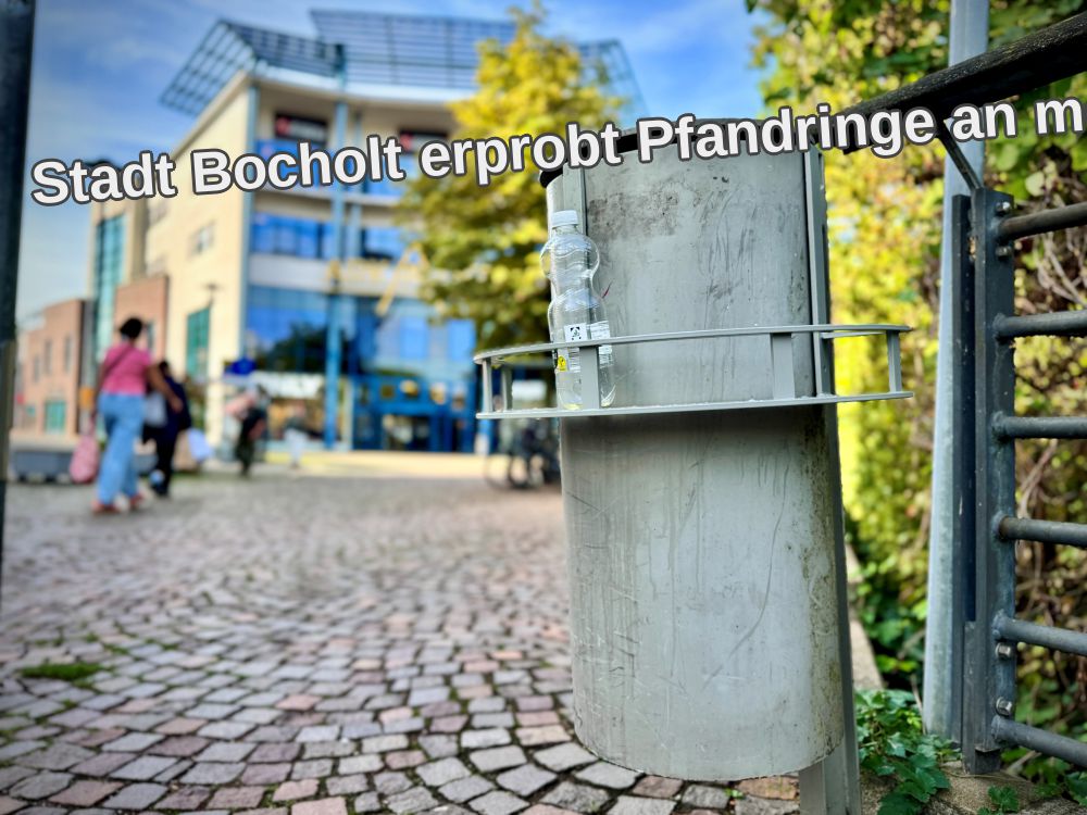 Stadt Bocholt erprobt Pfandringe an mehreren Standorten