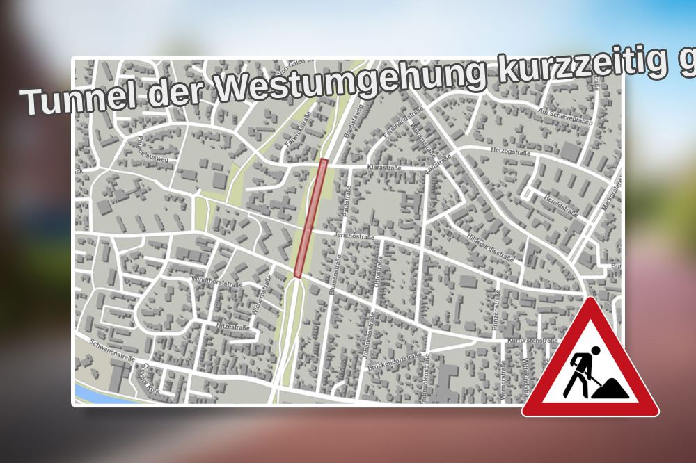 Tunnel der Westumgehung kurzzeitig gesperrt