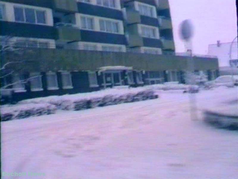 HISTORISCHES FOTO AUS BOCHOLT IM JAHR 1988 HERZOGSTRASSE IM WINTER ANSICHT 3