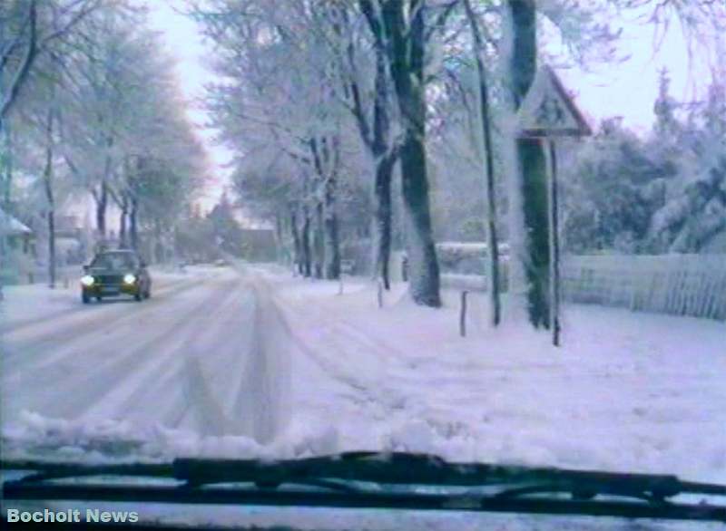 HISTORISCHES FOTO AUS BOCHOLT IM JAHR 1988 HERZOGSTRASSE IM WINTER ANSICHT 6