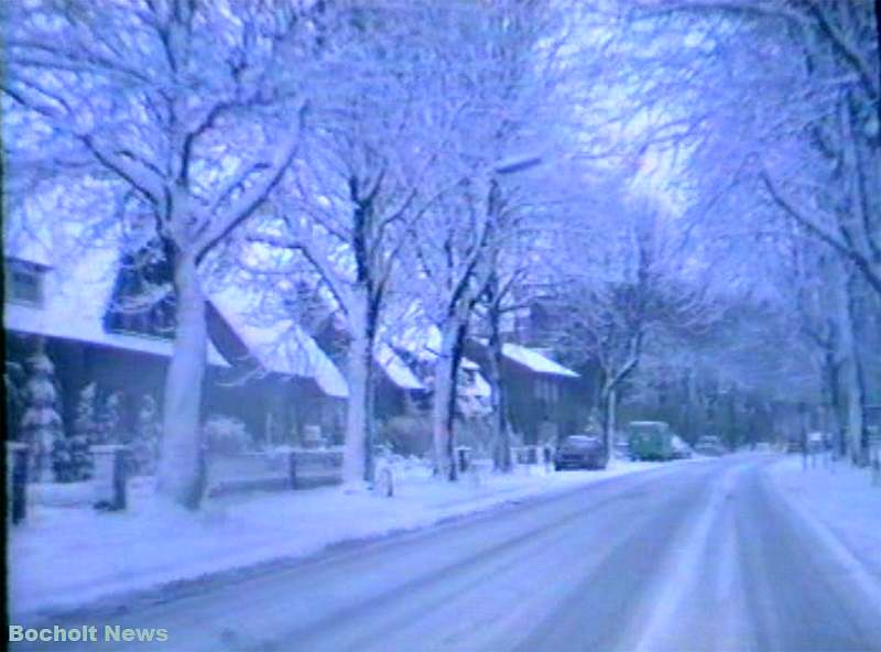 HISTORISCHES FOTO AUS BOCHOLT IM JAHR 1988 HERZOGSTRASSE IM WINTER ANSICHT 7