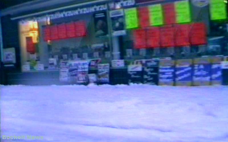 HISTORISCHES FOTO AUS BOCHOLT IM JAHR 1988 DINXPERLOER STRASSE IM WINTER ANSICHT 4