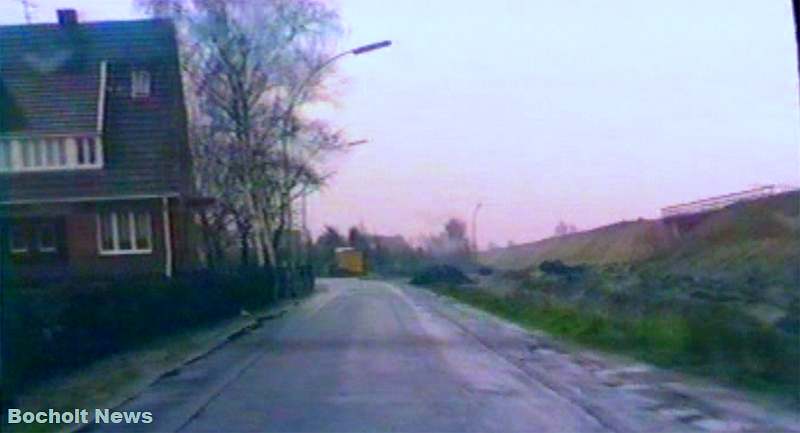 HISTORISCHES FOTO AUS BOCHOLT IM JAHR 1988 AUTOBAHNZUBRINGER IM BAU ENTLANG DER ISSELBURGER STRASSE