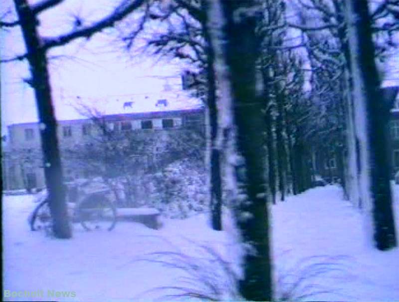 HISTORISCHES FOTO AUS BOCHOLT IM JAHR 1988 BENOELKENPLATZ IM WINTER ANSICHT 1