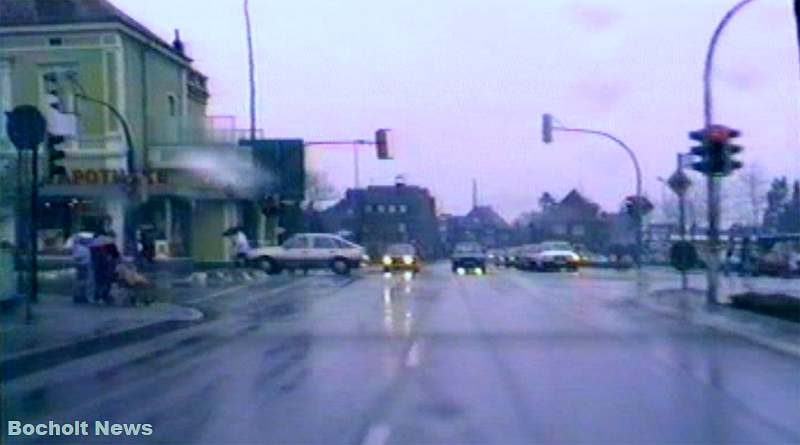 HISTORISCHES FOTO AUS BOCHOLT IM JAHR 1988 KREUZUNG OSTWALL MUENSTERSTRASSE