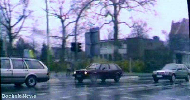 HISTORISCHES FOTO AUS BOCHOLT IM JAHR 1988 MITTEN AUF DER CEAG KREUZUNG