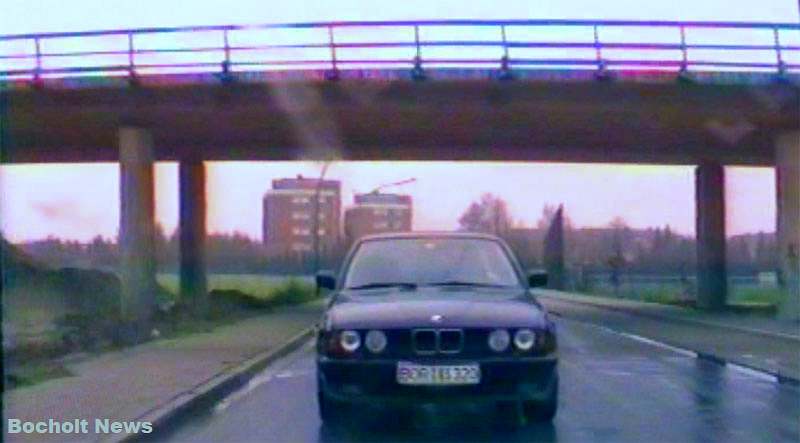 HISTORISCHES FOTO AUS BOCHOLT IM JAHR 1988 NEUBAU DES AUTOBAHNZUBRINGERS AN DER KAROLINGERSTRASSE