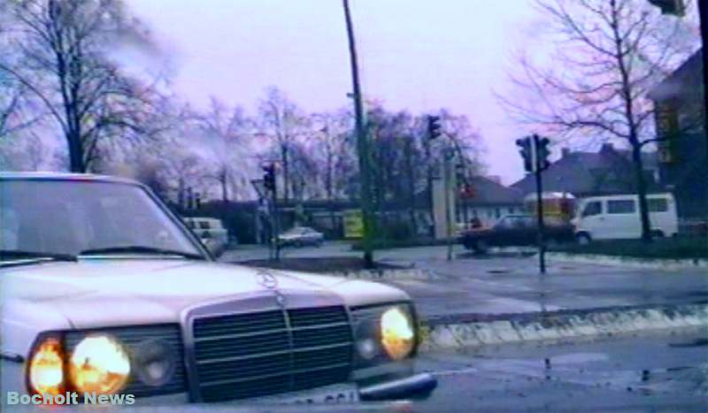 HISTORISCHES FOTO AUS BOCHOLT IM JAHR 1988 STADTRING MIT BLICK ZUR POST