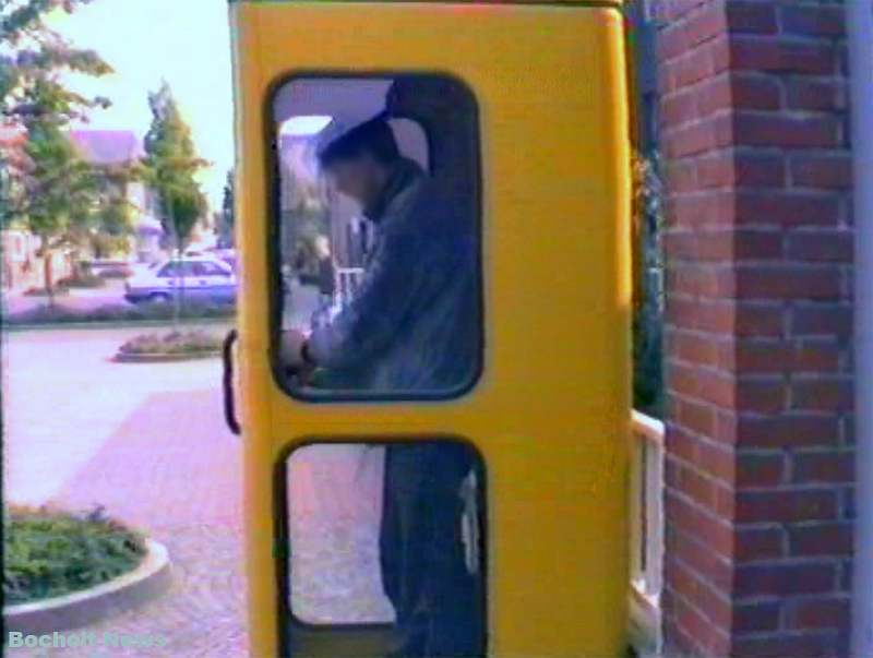 HISTORISCHES FOTO AUS BOCHOLT IM JAHR 1988 TELEFONZELLE KARLSTRASSE