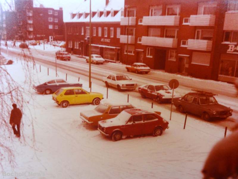 BOCHOLTER ANSICHTEN AUS DEN 80ER JAHREN FOTO 14 SCHNEE AM NORDWALL