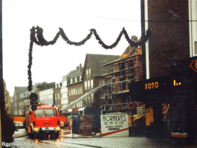 BOCHOLTER ANSICHTEN AUS DEN 80ER JAHREN FOTO 31 STURMSCHADEN BEIM BAU DES CRISPINUSPLATZES