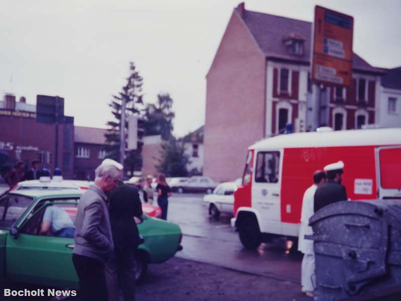 BOCHOLTER ANSICHTEN AUS DEN 80ER JAHREN FOTO 36 VERKEHRSUNFALL KREUZUNG NORDSTRASSE OSTWALL