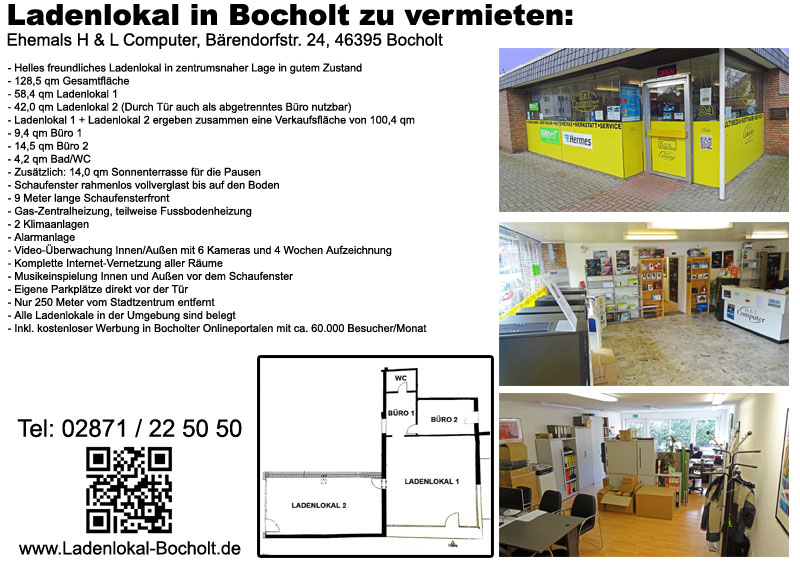 LADENLOKAL IN BOCHOLT ZU VERMIETEN