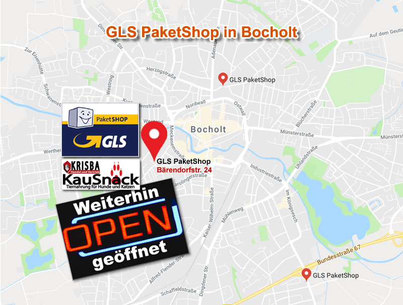 GLS PAKETSHOP IN BOCHOLT HAT OFFEN