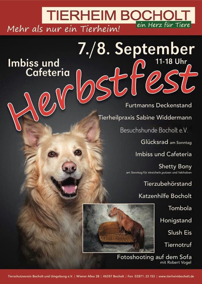 HERBSTFEST DES TIERHEIMS BOCHOLT IM SEPTEMBER 2019