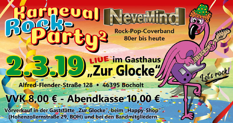 KARNEVAL ROCK PARTY AM 2 MAERZ 2019