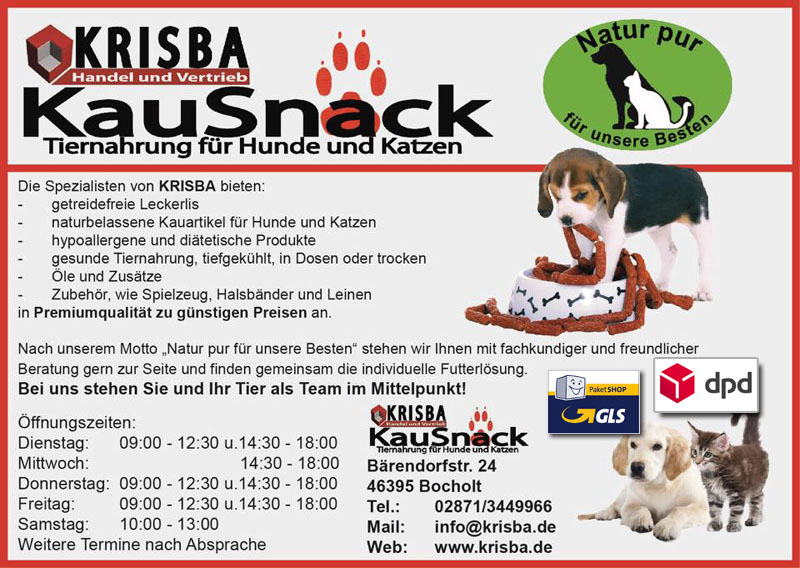 KRISBA KAUSNACK IN BOCHOLT