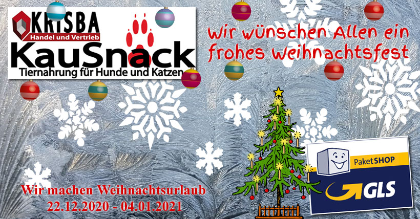 KRISBA KAUSNACK WUENSCHT EIN FROHES WEIHNACHTSFEST 2020