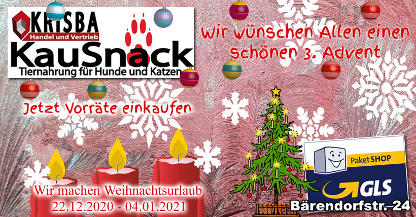 KRISBA KAUSNACK WUENSCHT EINEN SCHOENEN 3 ADVENT 2020