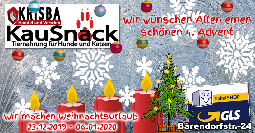 KRISBA KAUSNACK WUENSCHT EINEN SCHOENEN 4 ADVENT 2019