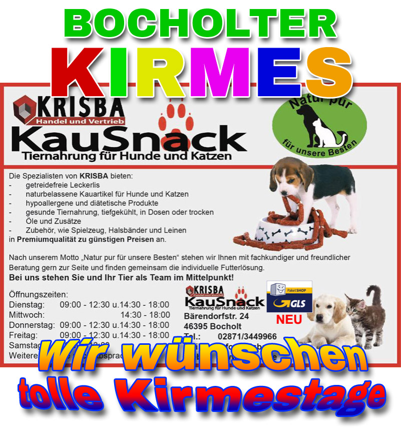 KRISBA KAUSNACK WUENSCHT TOLLE KIRMESTAGE 2019