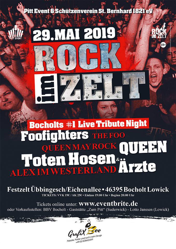 ROCK IM ZELT AM 29 MAI 2019