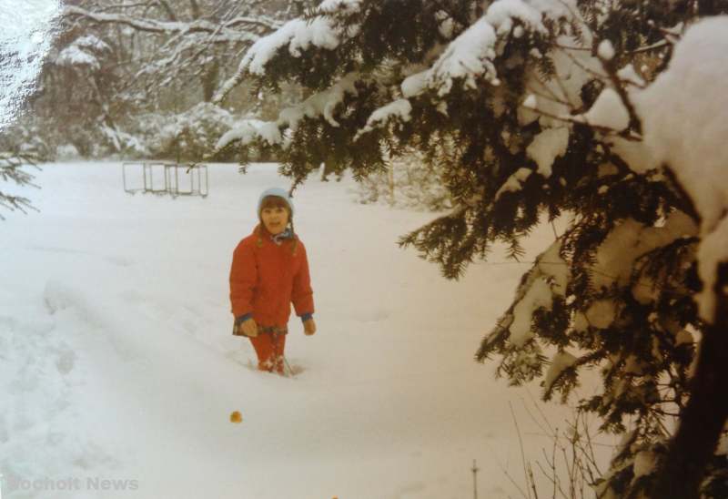 SCHNEEMASSEN IM FEBRUAR 1969 IN BOCHOLT FOTO 2 LANGENBERGPARK