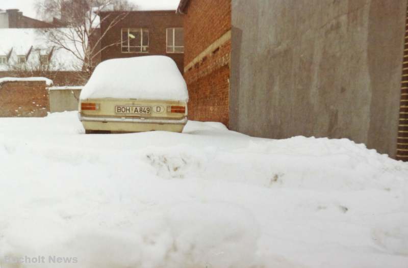 SCHNEEMASSEN IM FEBRUAR 1969 IN BOCHOLT FOTO 5 REIFEN TEKAMPE AM NORDWALL